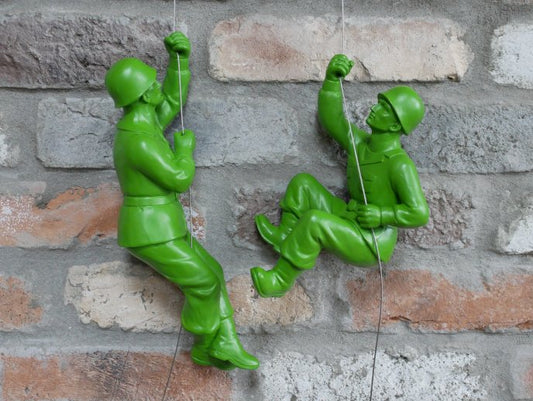 Set Of 2 Hanging Toy Soldiers
