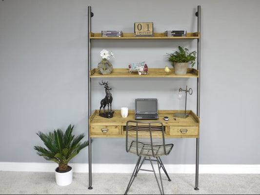 Desk With Shelves