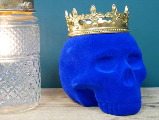 Blue Skull With Crown