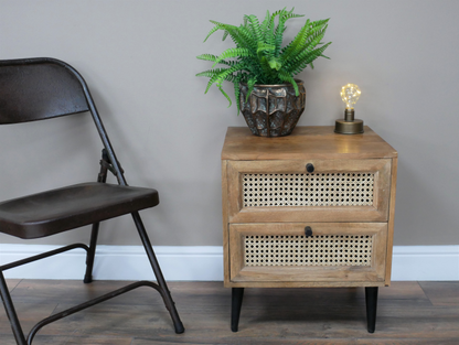 Rattan Bedside Cabinet