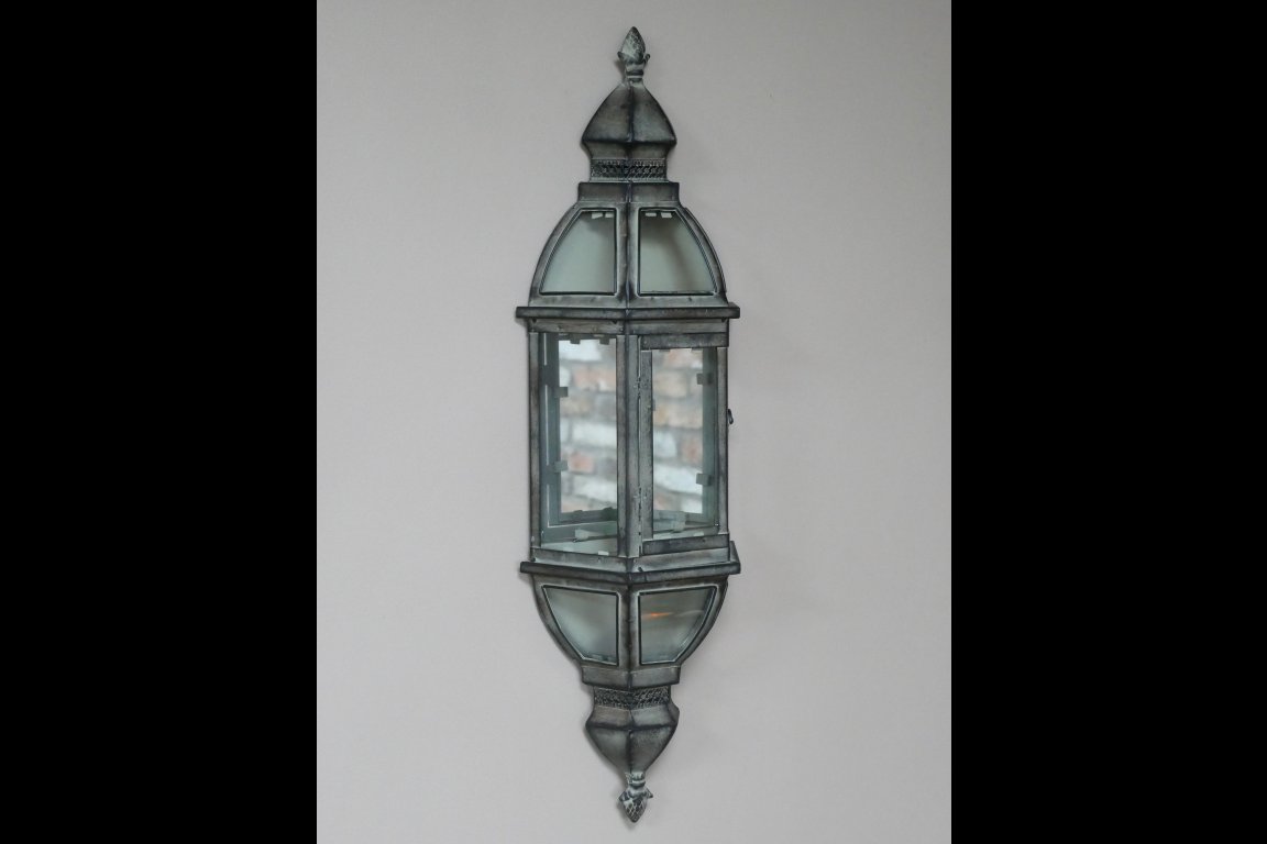 Wall Lantern with Mirror