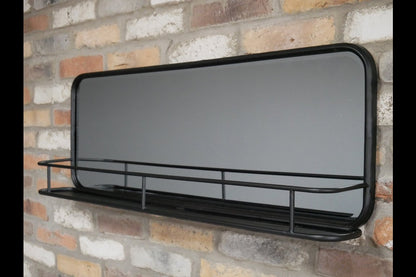 Industrial Shelf With Mirror