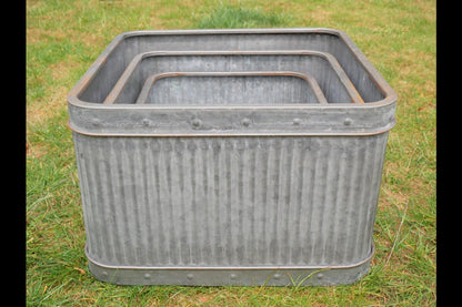 Set Of 3 Square Tubs