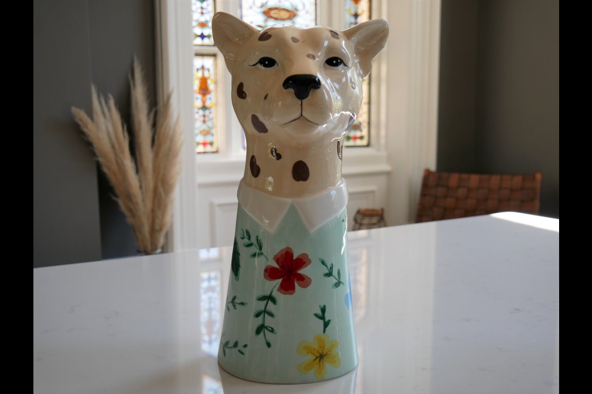 Leopard Vase