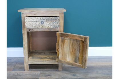 Carved Bedside Cabinet