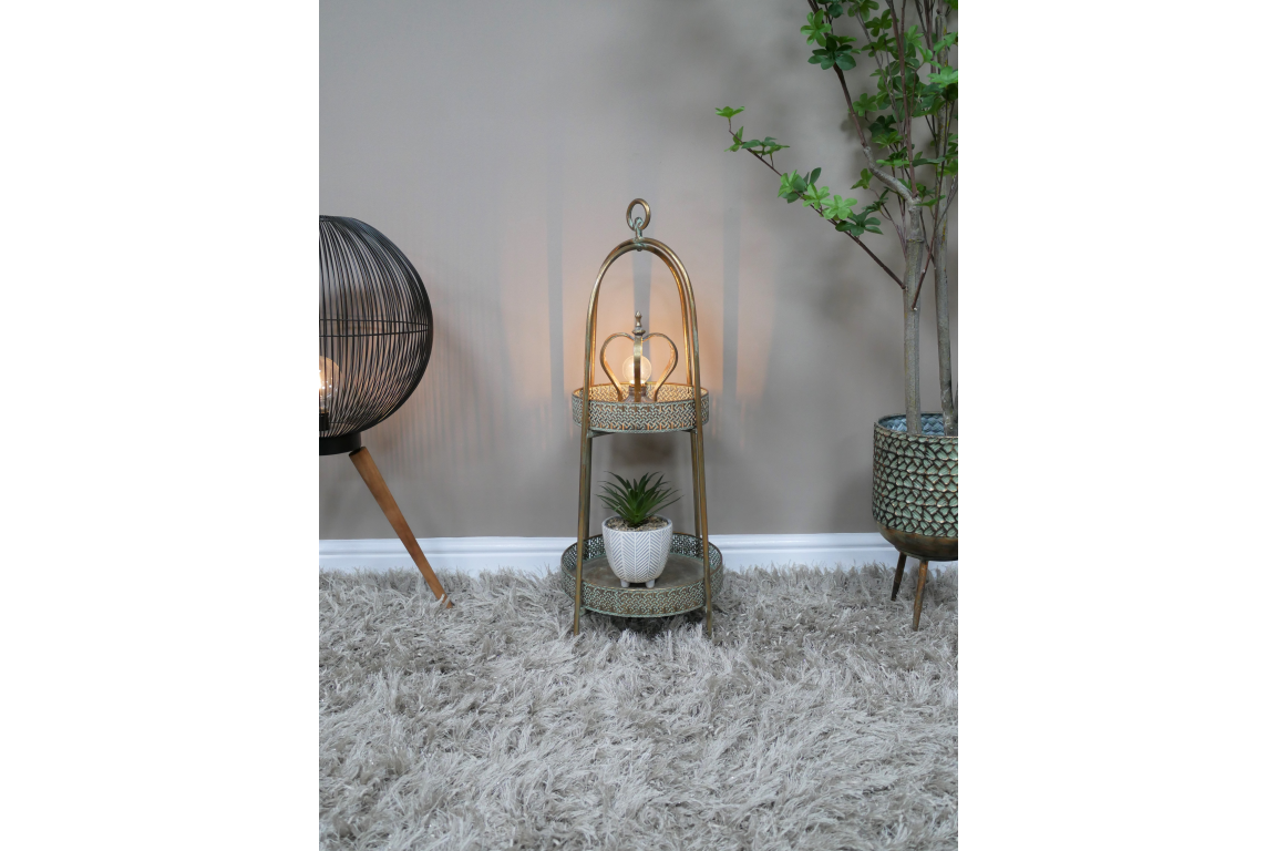 Moroccan Style 2 Tier Shelves