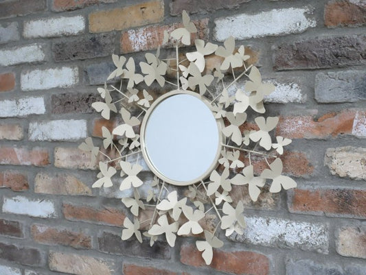 Butterfly Mirror - Cream