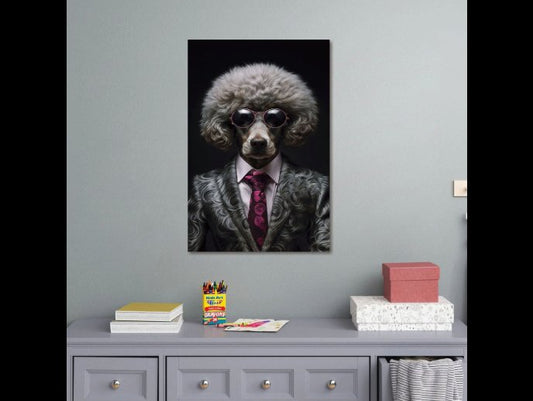 Dog In Suit Wall Art