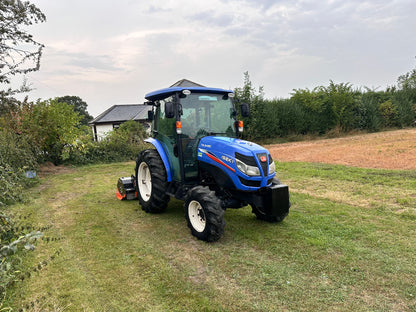 2014/64 ISEKI TG6490 51HP 4WD TRACTOR WITH UNUSED 1.8 METRE FLAIL MOWER