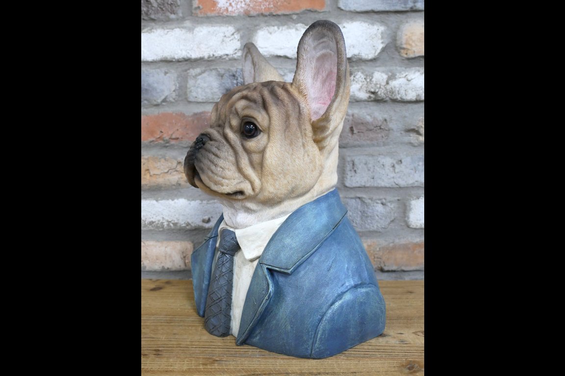 Large Frenchie Dog Bust
