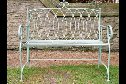 Pistachio Button Bench