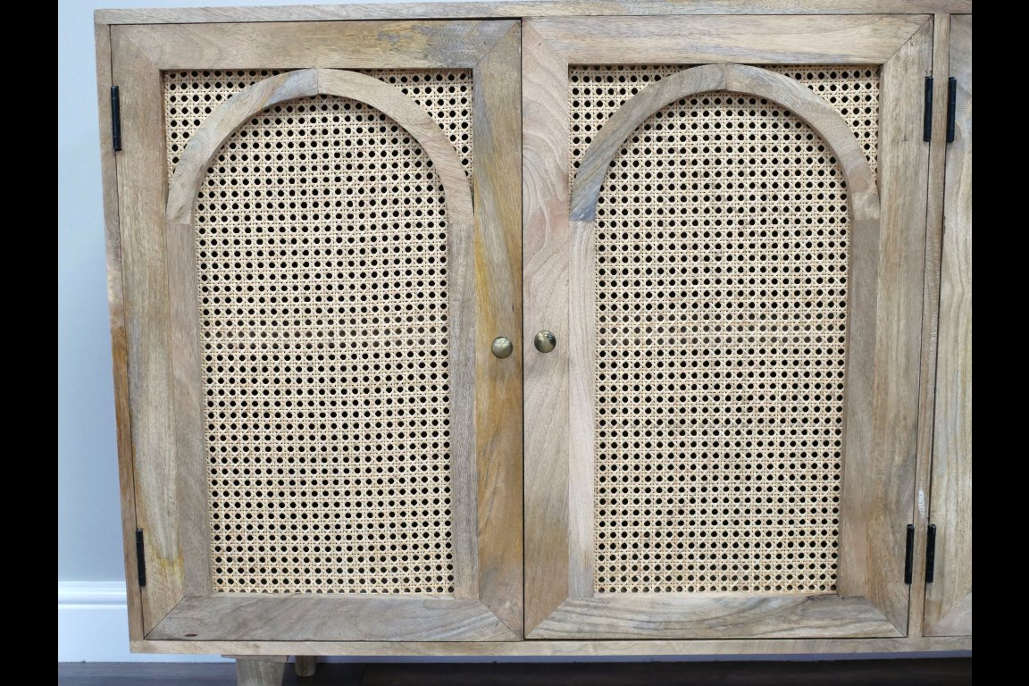 Large Rattan Sideboard