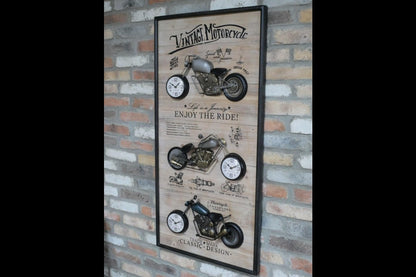 Motorbikes Clock