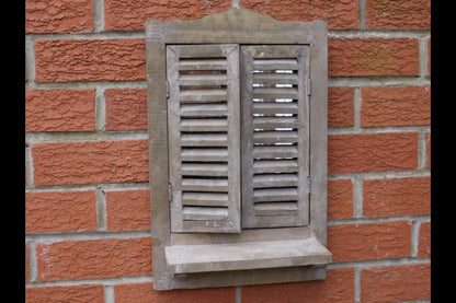 Shutter Mirror With Shelf