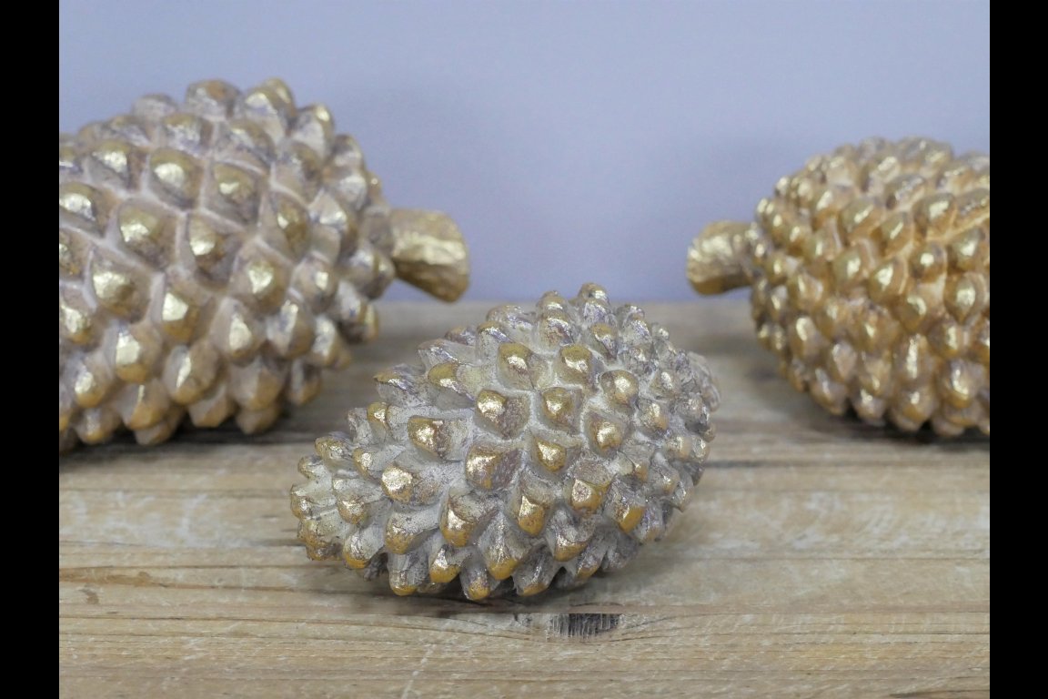 Set Of Three Pinecones