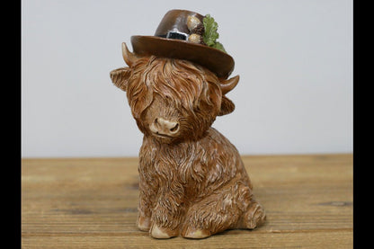 Highland Cow With A Hat