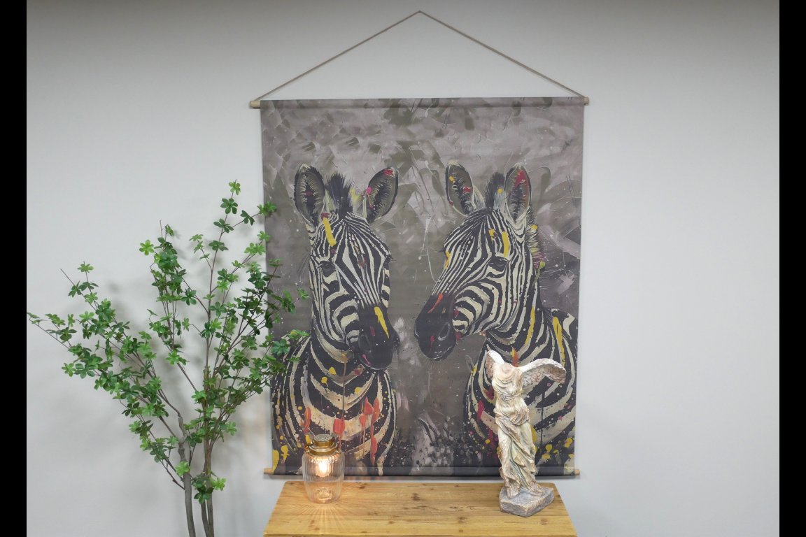 Canvas Wall Art - Zebras