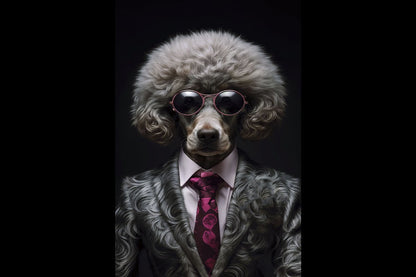Dog In Suit Wall Art