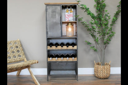 Industrial Wine Cabinet