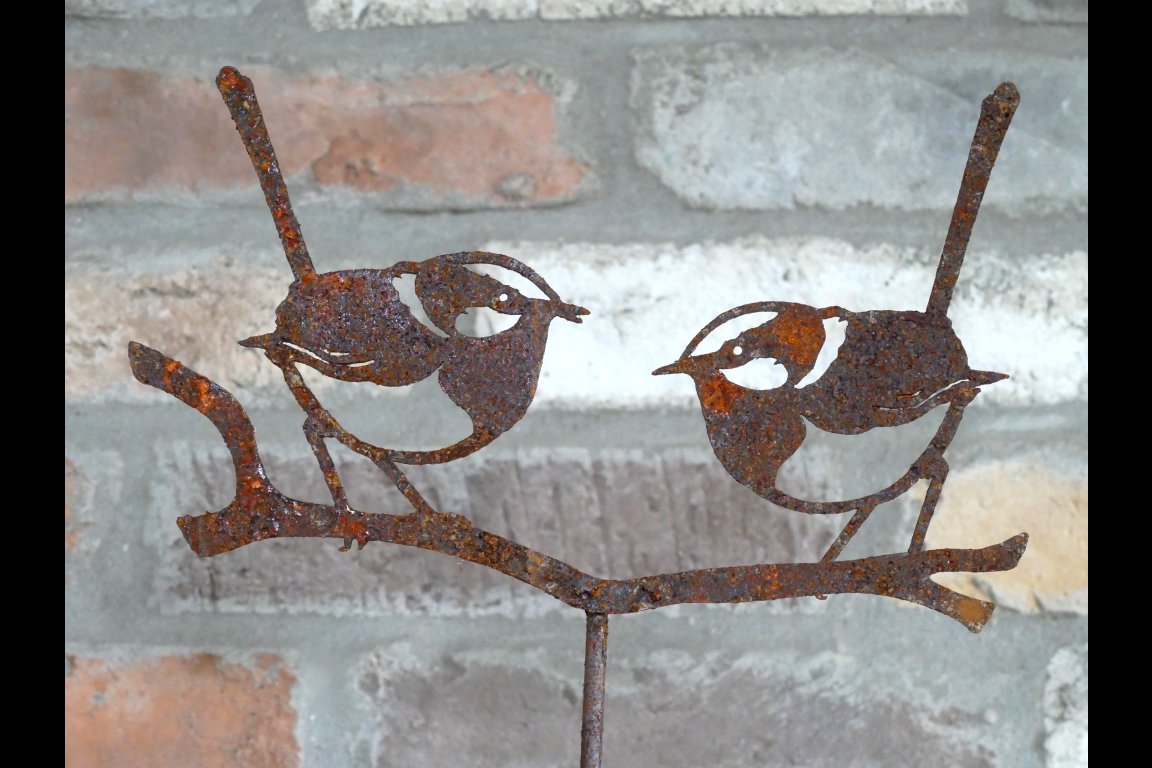 Rusty 2 Bird Stake