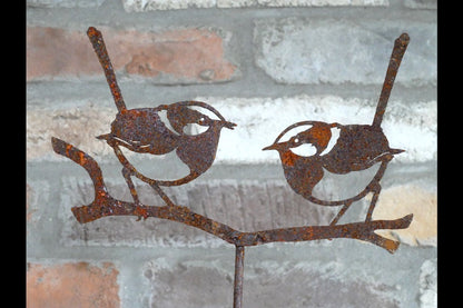 Rusty 2 Bird Stake