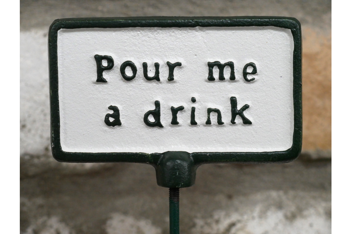 Plant Sign - Pour Me A Drink