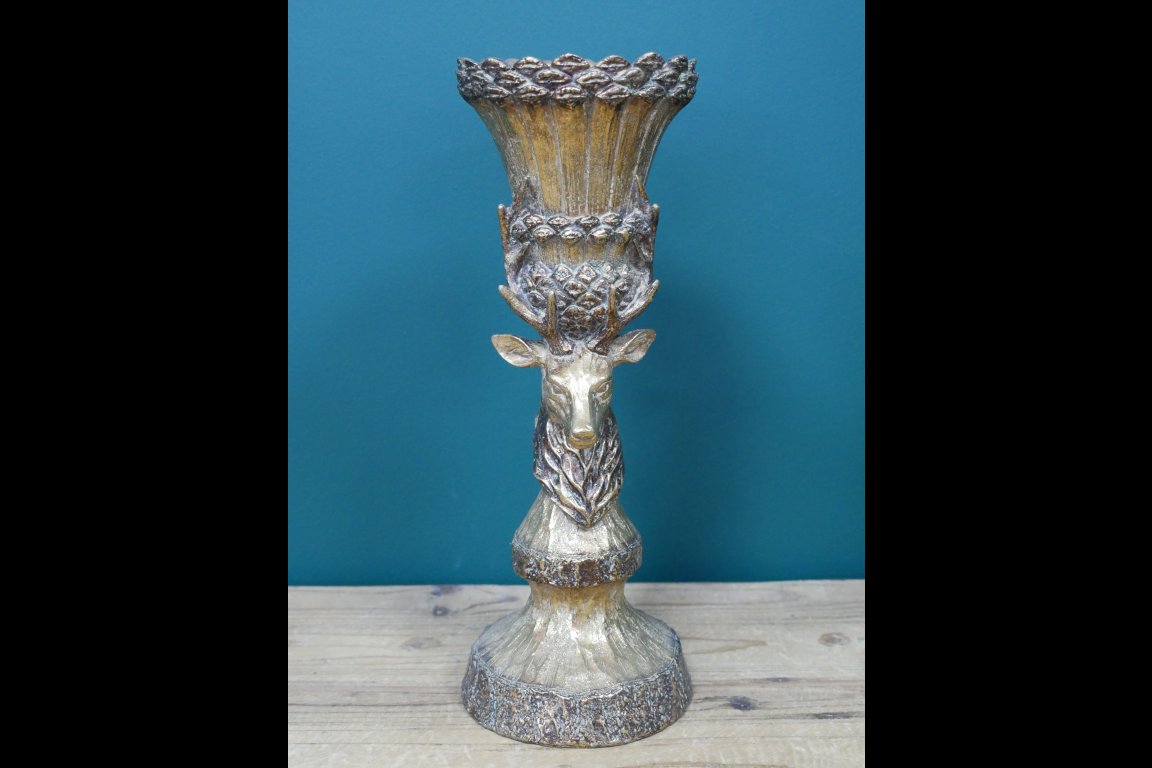 Stag Candle Holder