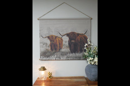 Canvas Wall Art - Two Cows