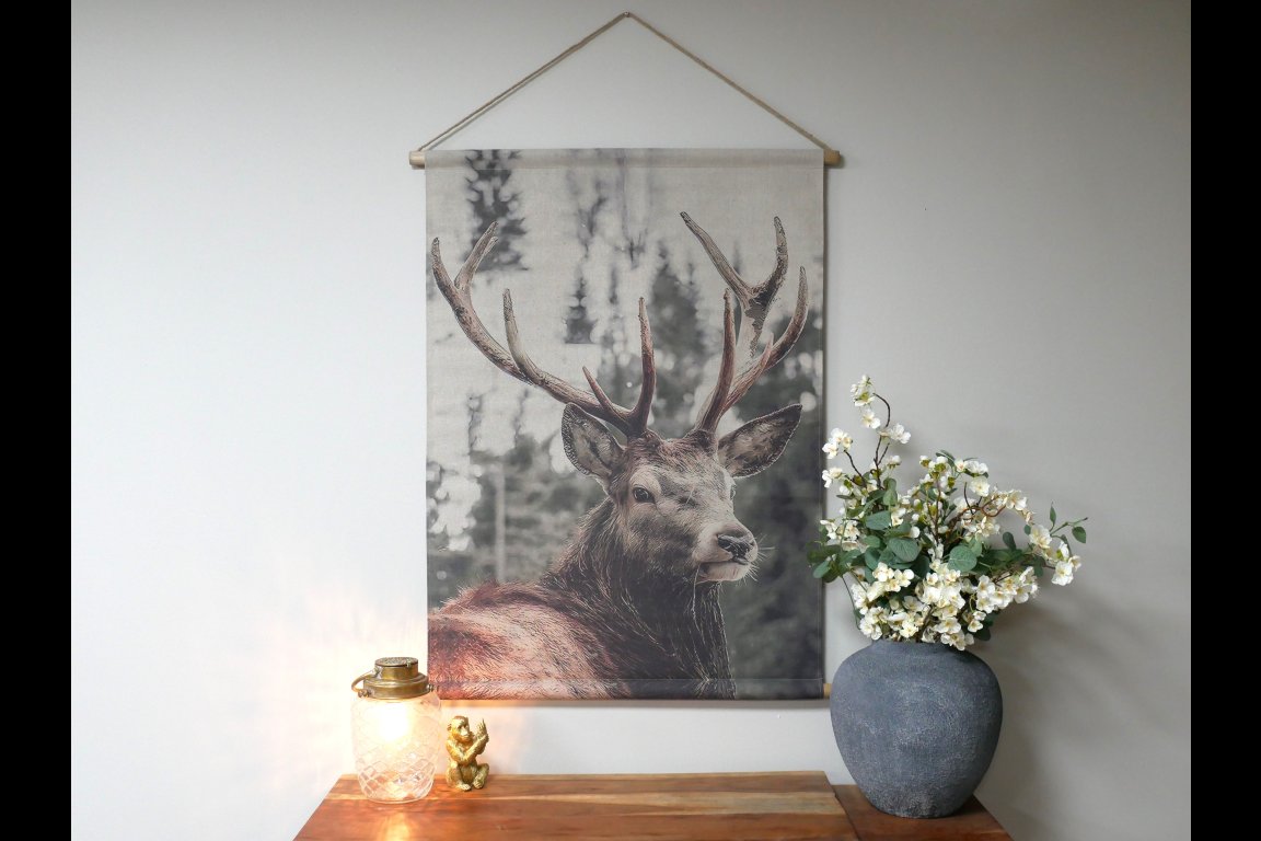 Canvas Wall Art - Stag Head