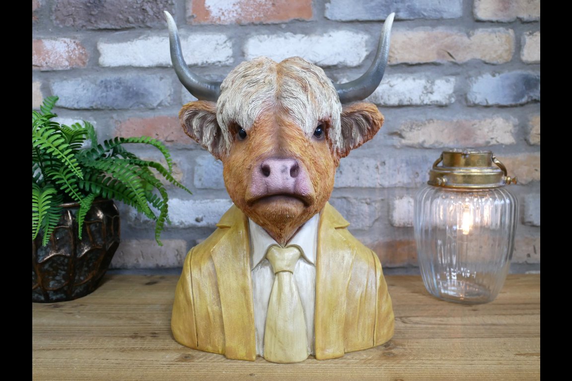 Large Cow Bust