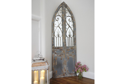 Large Rustic Door Mirror