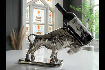 Bull Bottle Holder With Base