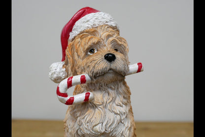 Christmas Dog With Candy Cane