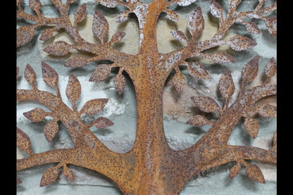 Rusty Tree Wall Decoration