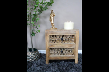 2 Drawer Bedside Cabinet