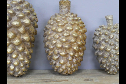 Set Of Three Pinecones