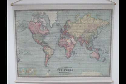 Canvas Wall Art - World Map