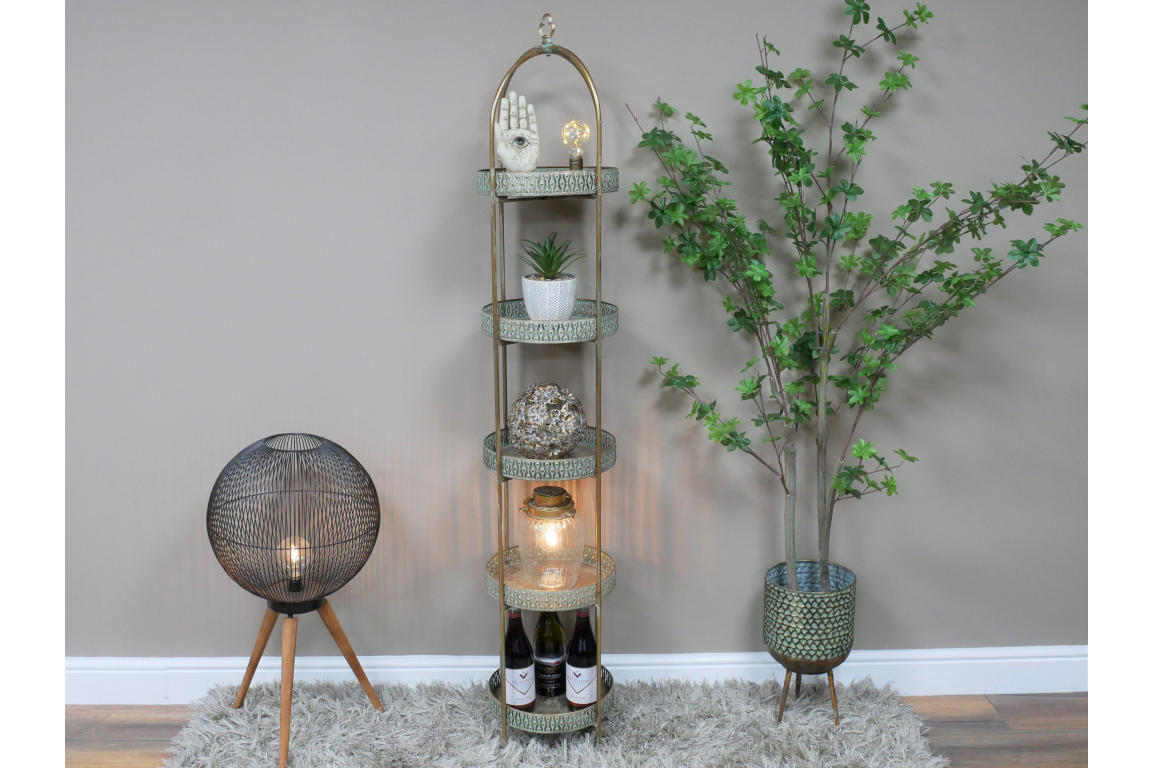 Moroccan Style 5 Tier Shelves