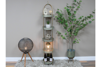 Moroccan Style 5 Tier Shelves