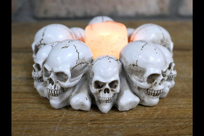 Skulls Candle Holder