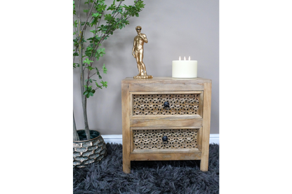 2 Drawer Bedside Cabinet