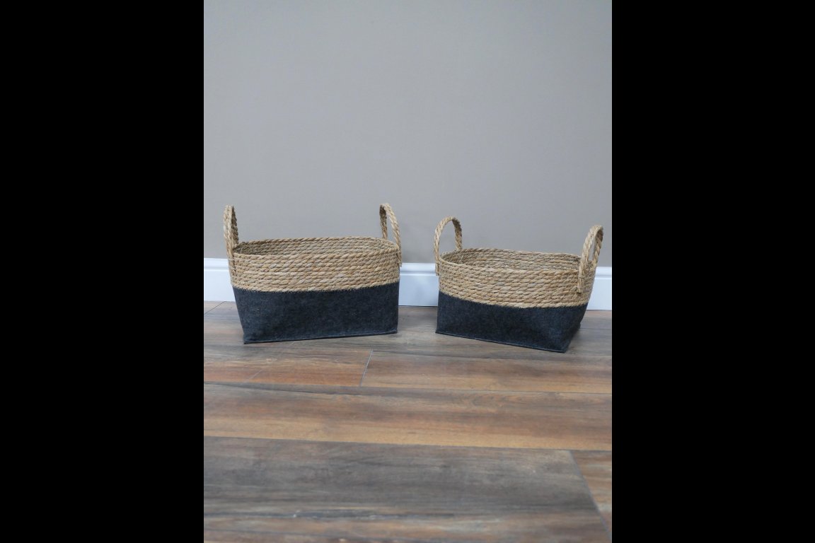Set Of Two Baskets / Planters