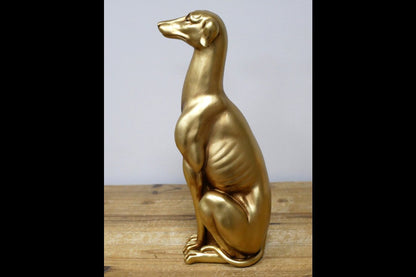 Golden Sitting Dog