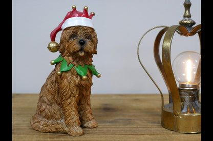 Dog With Christmas Hat