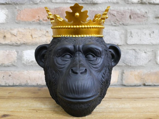Gorilla Head With Crown
