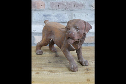 Small Cast Iron Rusty  Dog