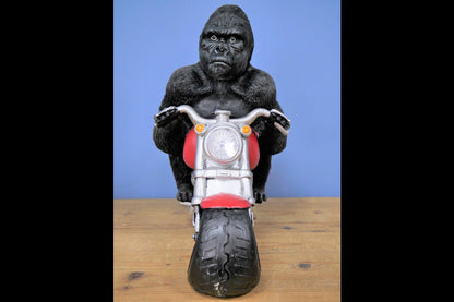 Gorilla On Motorbike With Light