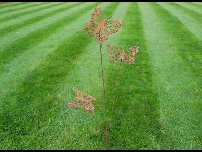 Rusty Butterflies Stake
