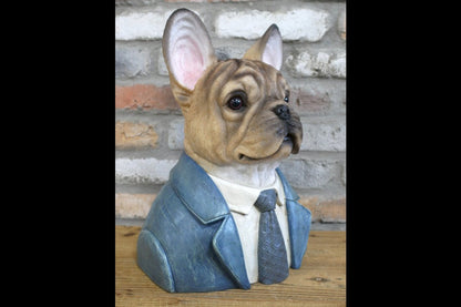 Large Frenchie Dog Bust