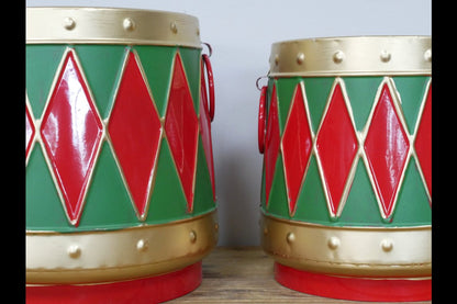 Set Of Two Drum Planters